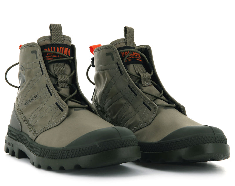 Olive Kids' Palladium Pampa Travel Lite Boots | 0945QAUYS