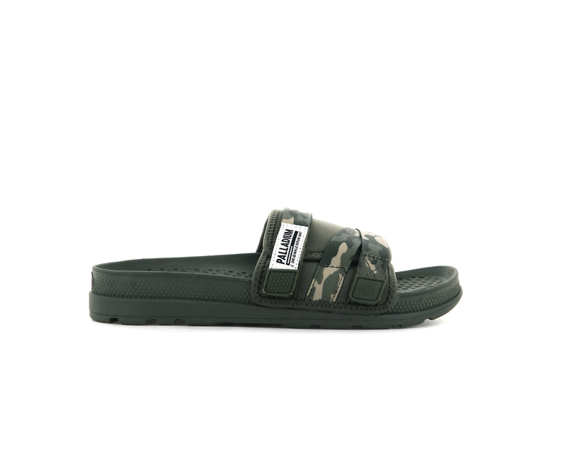 Olive Kids\' Palladium Solea Slides | 2841DRBUS