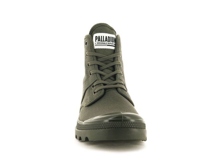 Olive Men's Palladium Pallabrousse High Tops | 7219VEBLY