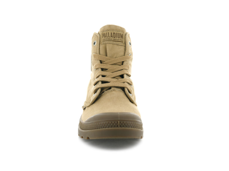 Olive Men's Palladium Pampa Hi Boots | 2497TZYKH