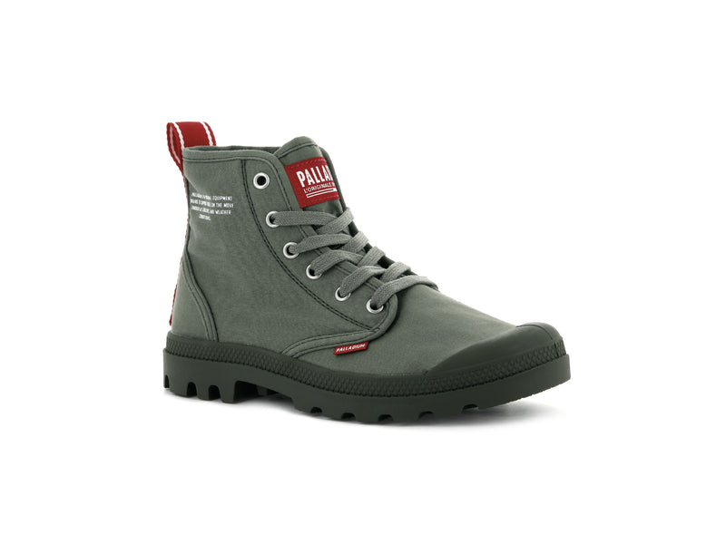 Olive Men's Palladium Pampa Hi Dare Boots | 7941FCBWS