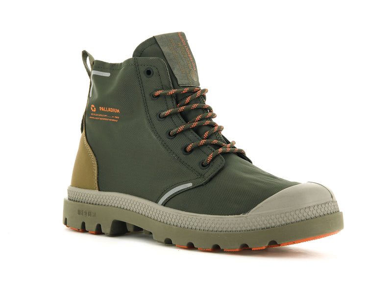 Olive Men's Palladium Pampa Lite+ Recycle Wp+ High Tops | 0312RDGXF