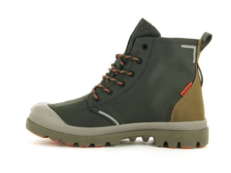 Olive Men's Palladium Pampa Lite+ Recycle Wp+ High Tops | 0312RDGXF