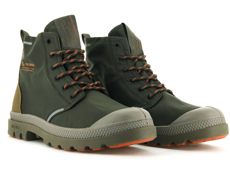 Olive Men's Palladium Pampa Lite+ Recycle Wp+ High Tops | 0312RDGXF