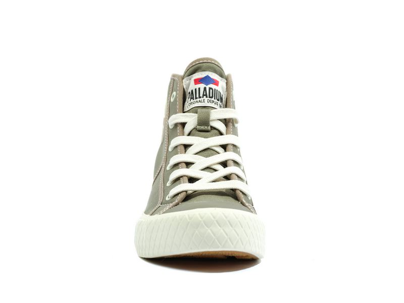 Olive Women's Palladium Palla Louvel High Tops | 7816FHMZE