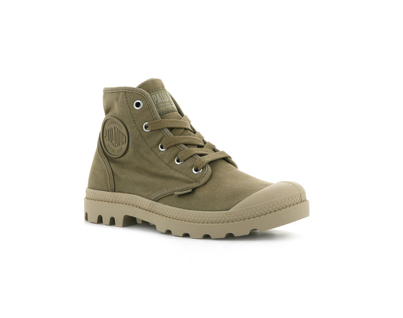 Olive Women's Palladium Pampa Hi High Tops | 9042GTYOF