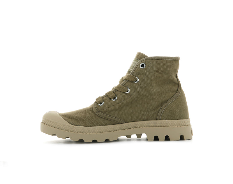 Olive Women's Palladium Pampa Hi High Tops | 9042GTYOF