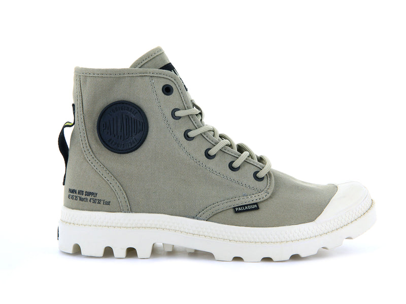 Olive Women\'s Palladium Pampa Hi Htg Supply High Tops | 5047GNLPB