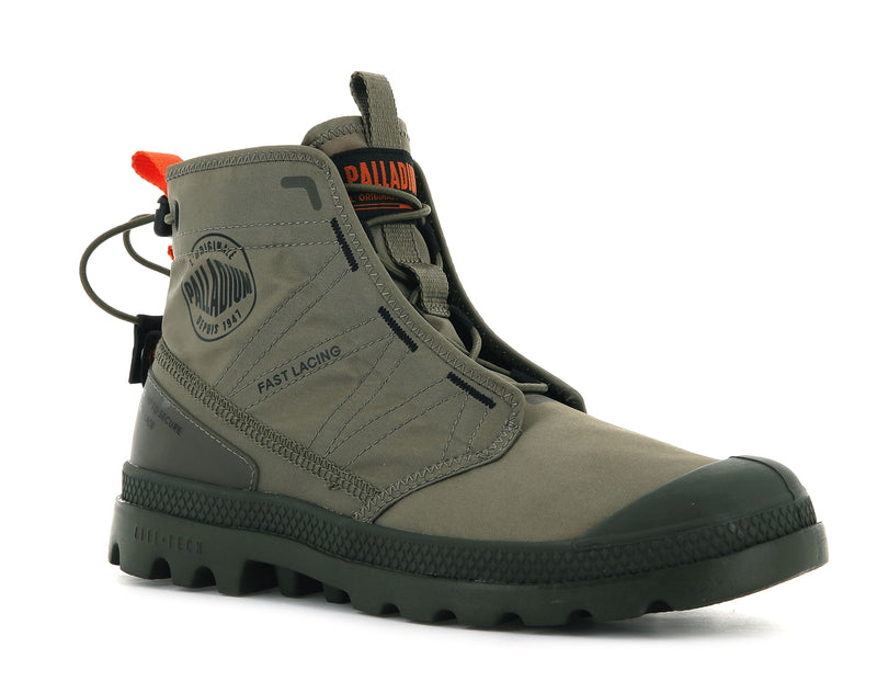 Olive Women's Palladium Pampa Travel Lite Boots | 7539PZEYT