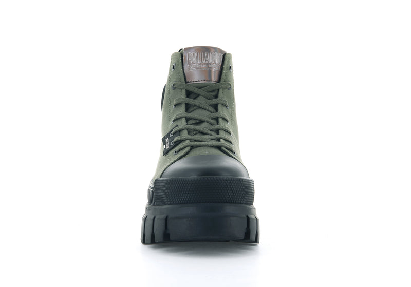 Olive Women's Palladium Revolt Hi Tx Boots | 5341DKUIS