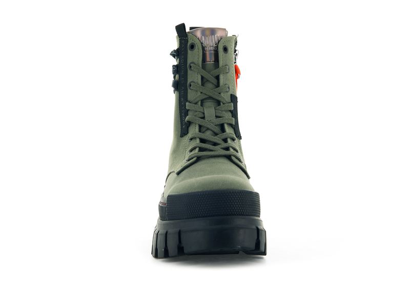 Olive Women's Palladium Revolt Tx Boots | 0834BDPKY