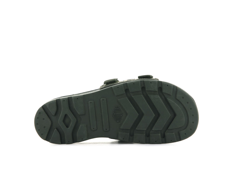 Olive Women's Palladium Solea Slides | 3749FXOMG