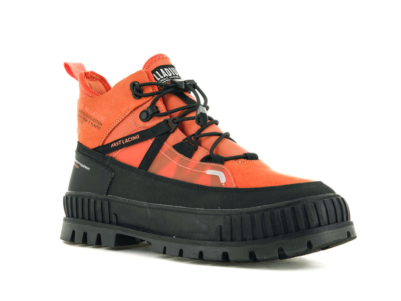 Orange Women's Palladium Pallashock Travel Wp+ High Tops | 1670QUSCW