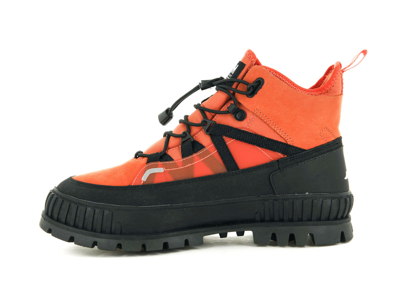 Orange Women's Palladium Pallashock Travel Wp+ High Tops | 1670QUSCW