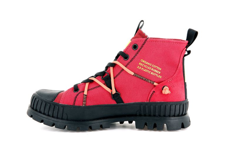 Red Kids' Palladium Pallashock Re-Craft Boots | 6197PIEGY