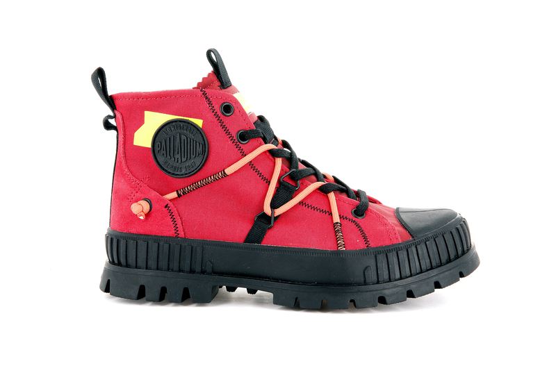 Red Kids\' Palladium Pallashock Re-Craft Boots | 6197PIEGY