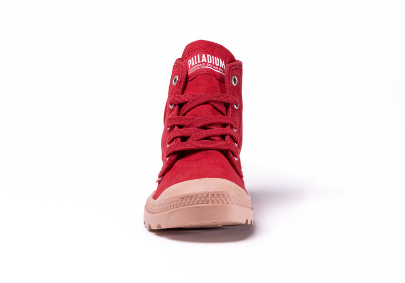 Red Kids' Palladium Pampa Hi V Boots | 6241RYXHE