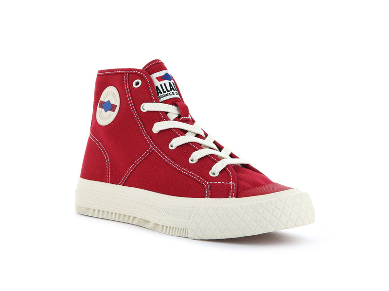 Red Men's Palladium Palla Louvel High Tops | 1467FGWCE