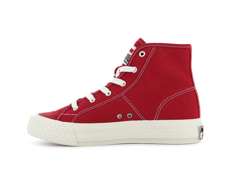 Red Men's Palladium Palla Louvel High Tops | 1467FGWCE