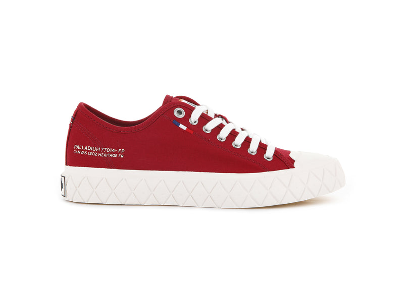 Red Women\'s Palladium Palla Ace Canvas Low Tops | 5219XIDES