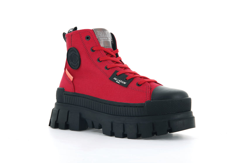 Red Women's Palladium Revolt Hi Tx Boots | 9476HRXFG