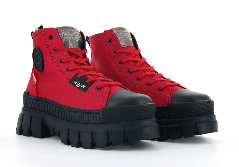 Red Women's Palladium Revolt Hi Tx Boots | 9476HRXFG