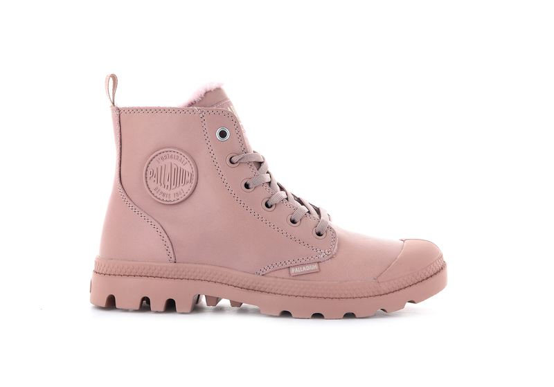 Rose Women\'s Palladium Pampa Hi Zip Leather S High Tops | 3012TIQSW