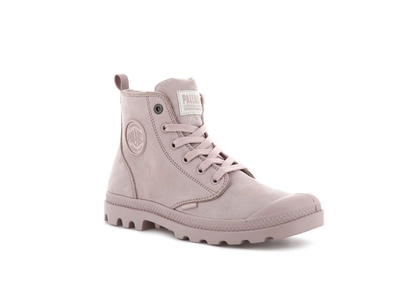 Rose Women's Palladium Pampa Hi Zip Nubuck Boots | 6847BMZYF