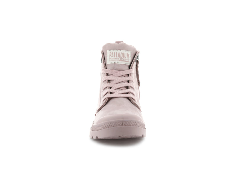 Rose Women's Palladium Pampa Hi Zip Nubuck Boots | 6847BMZYF