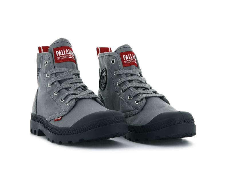 Titanium Men's Palladium Pampa Hi Dare High Tops | 8039XOWSG