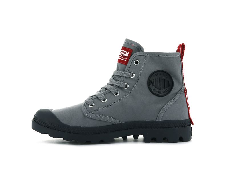 Titanium Women's Palladium Pampa Hi Dare Boots | 4567AWQUN