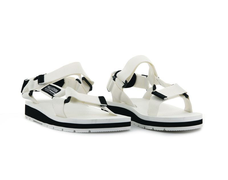 White Kids' Palladium Outdoorsy Urbanity Sandals | 7159QBJOU