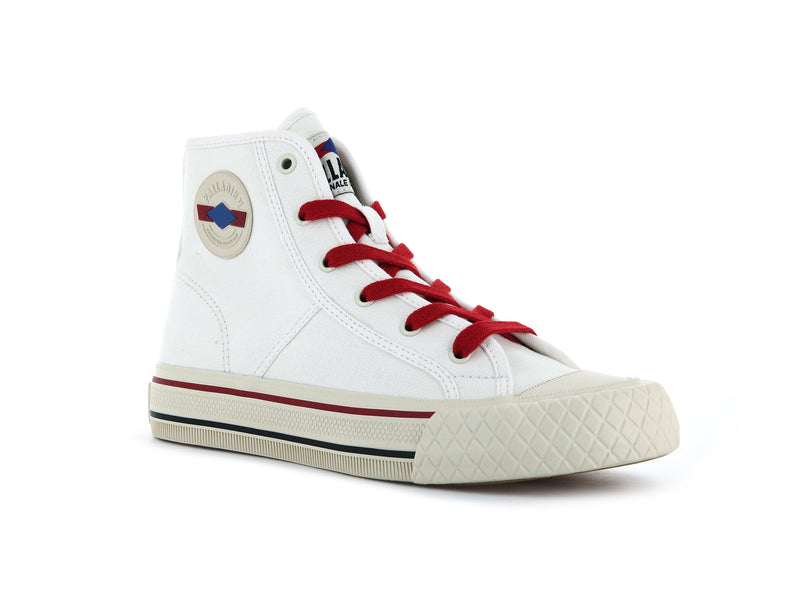 White Kids' Palladium Palla Louvel High Tops | 3071KHZBS