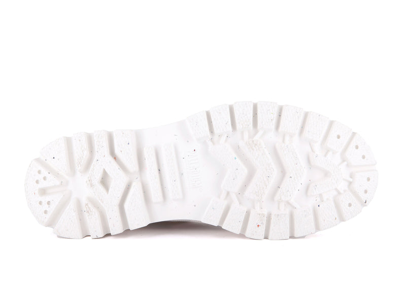 White Kids' Palladium Pallashock Lo Ticket To Earth Low Tops | 8375BGLWF