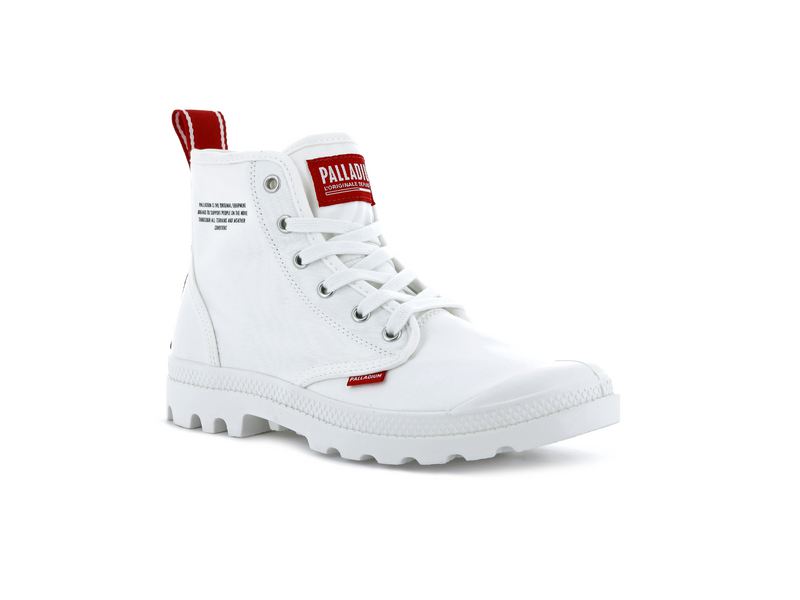 White Kids' Palladium Pampa Hi Dare Boots | 9652ZISEV