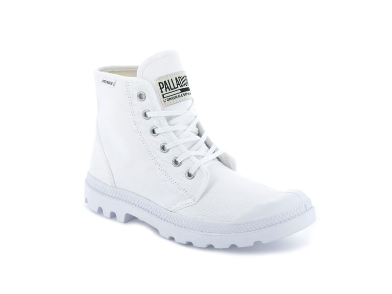 White Kids' Palladium Pampa Hi Originale Boots | 7168EWZSA