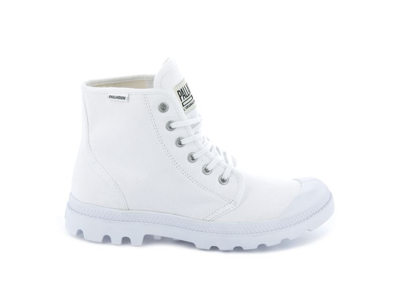 White Kids\' Palladium Pampa Hi Originale Boots | 7168EWZSA