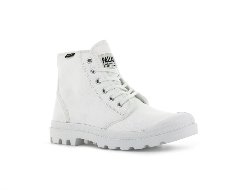 White Kids' Palladium Pampa Hi Originale Boots | 9017PVNGZ