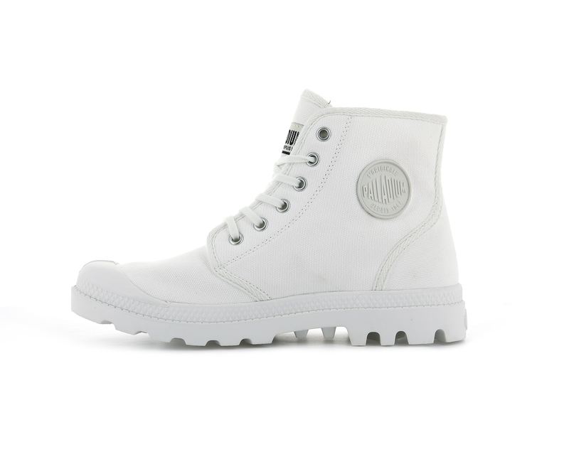 White Kids' Palladium Pampa Hi Originale Boots | 9017PVNGZ