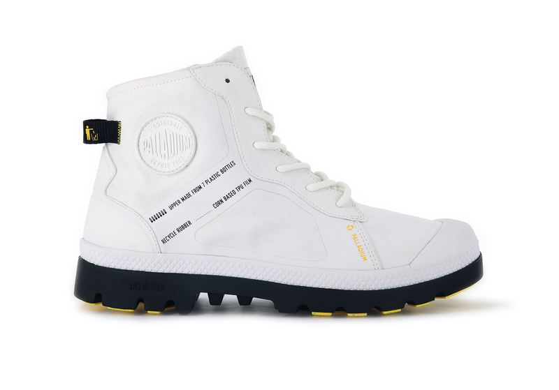 White Kids\' Palladium Pampa Lite+ Rc Wp+ 2 Boots | 5892TBLKS