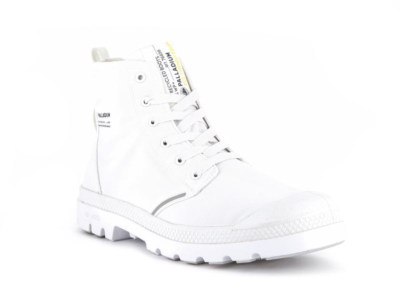 White Kids' Palladium Pampa Lite+ Recycle Wp+ Boots | 4013LQRWI