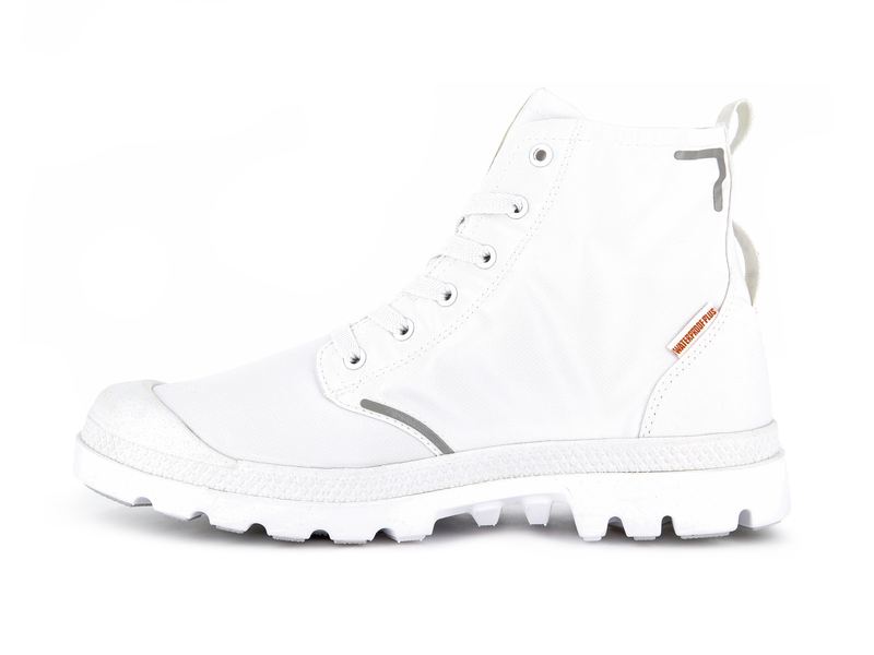 White Kids' Palladium Pampa Lite+ Recycle Wp+ Boots | 4013LQRWI