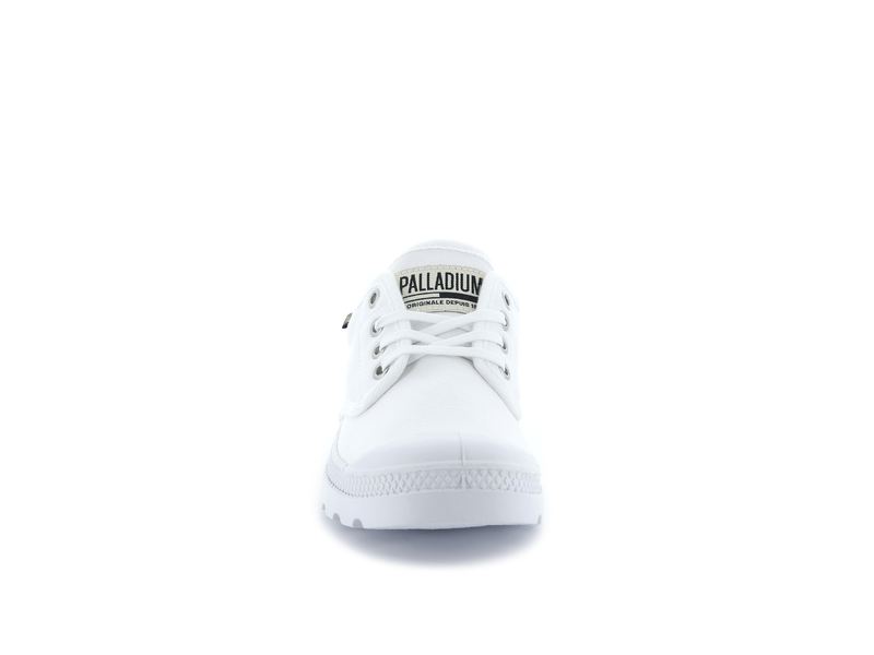 White Kids' Palladium Pampa Oxford Originale Low Tops | 5236BSKWM