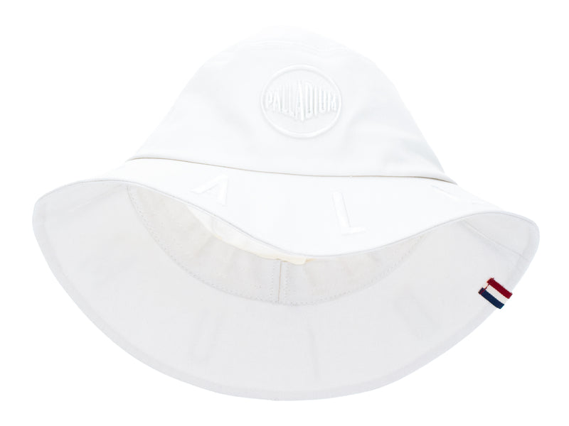 White Men's Palladium Logo Bucket Hats | 6874GQMEN