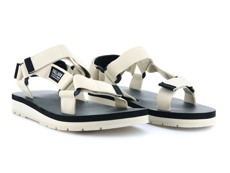 White Men's Palladium Outdoorsy Urbanity Sandals | 4351LJCBS