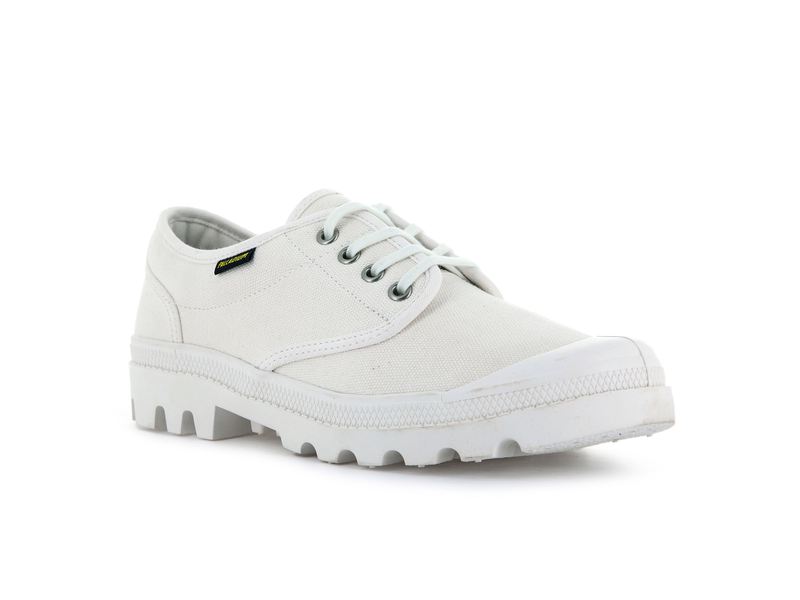 White Men's Palladium Pallabrousse Oxford Low Tops | 4802LQHIU