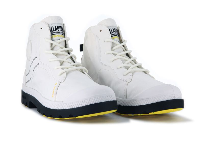 White Men's Palladium Pampa Lite+ Rc Wp+ 2 High Tops | 5831YZJNC