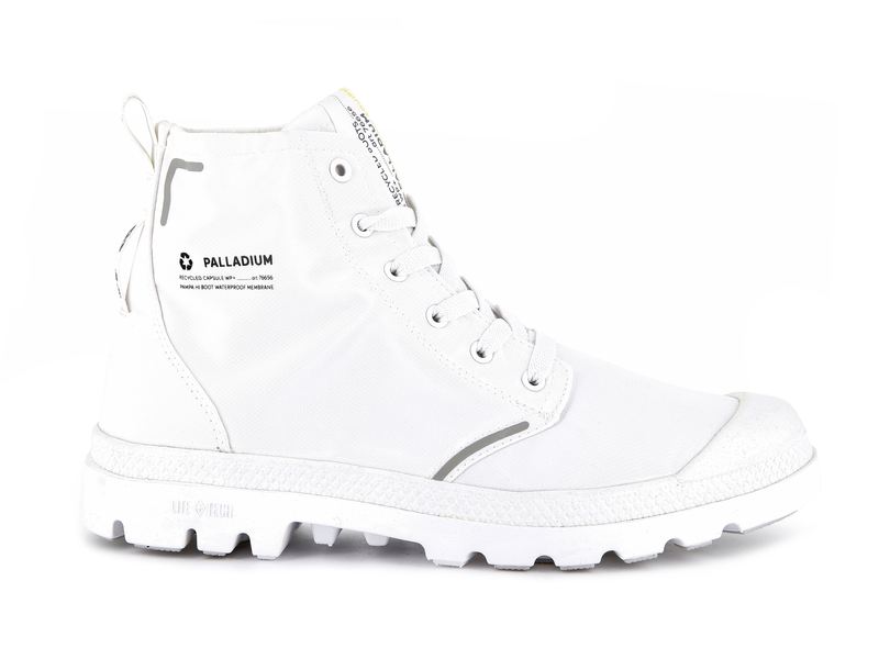 White Men\'s Palladium Pampa Lite+ Recycle Wp+ Boots | 3048UKQTY