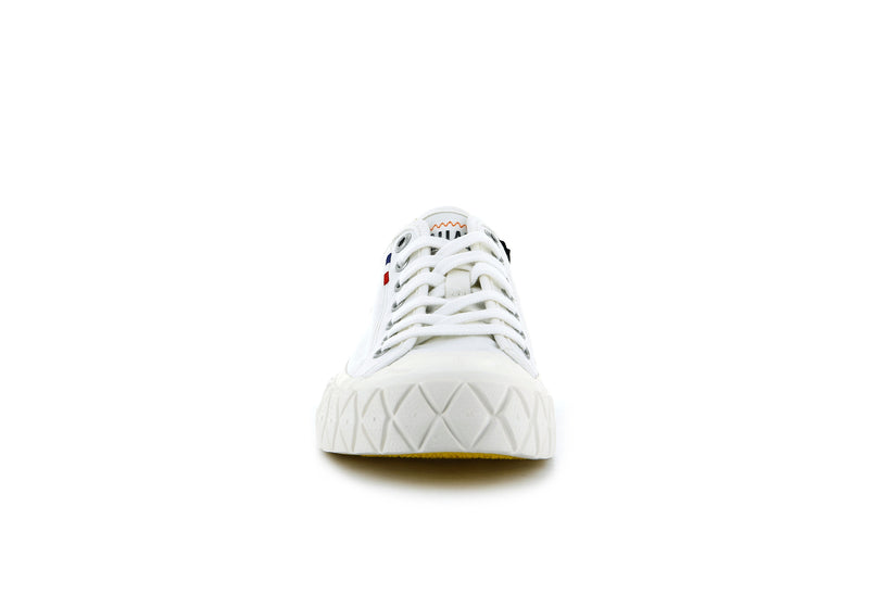 White Women's Palladium Palla Ace Canvas Low Tops | 5178JNICG