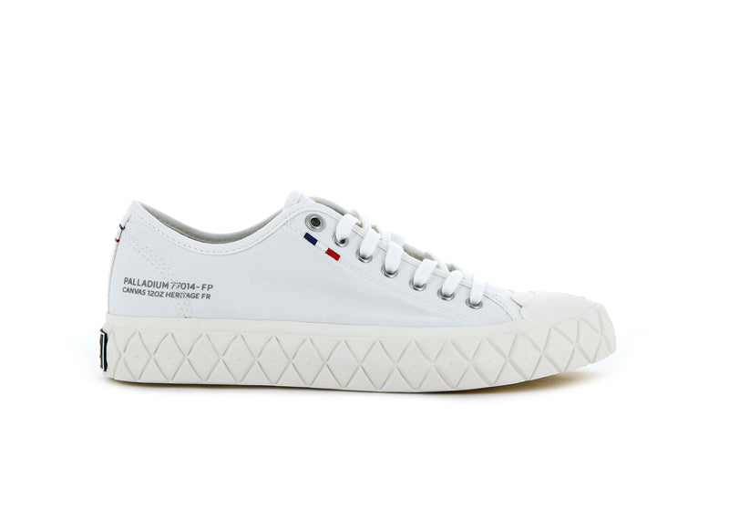 White Women\'s Palladium Palla Ace Canvas Low Tops | 5178JNICG